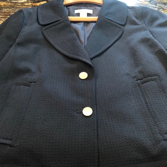 EUC Liz Claiborne 3/4 sleeve navy jacket - Picture 6 of 8